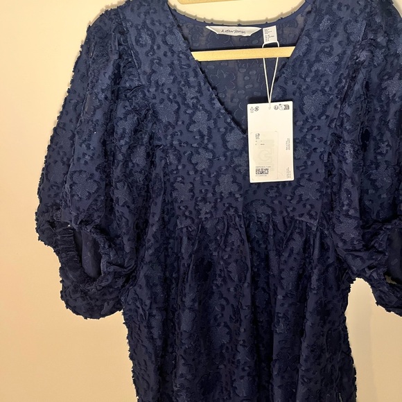 Blue Puff Sleeve Maxi Dress - Picture 7 of 7